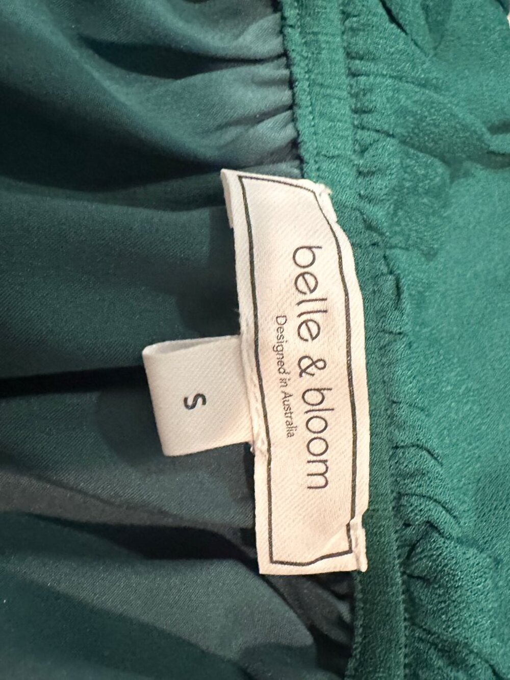 Bella & Bloom Ruffled Midi Dress Green Size Small - Picture 11 of 15